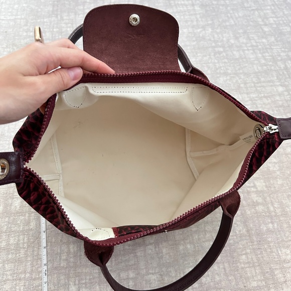 Longchamp Crocodile Printed Le Pliage Tote Bag - Picture 15 of 16